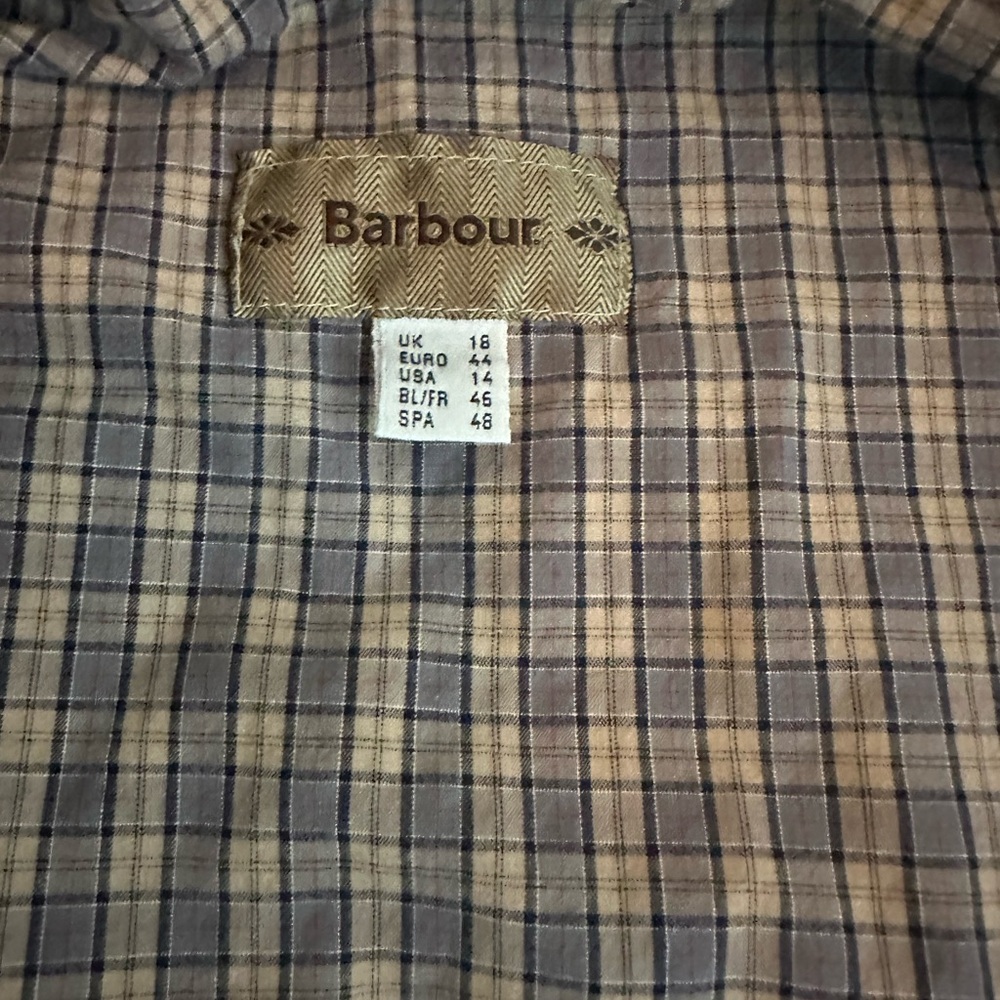 Barbour Quilted Navy Vest size 14 GUC - Picture 15 of 16